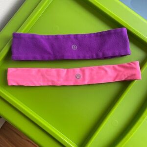 lululemon athletica Purple and Pink Headbands
